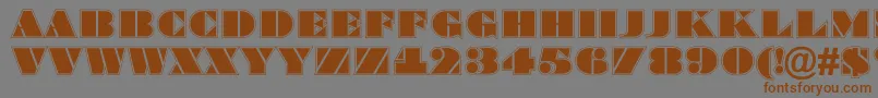 ABraggatitulgr Font – Brown Fonts on Gray Background