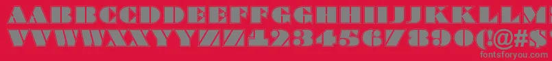 ABraggatitulgr Font – Gray Fonts on Red Background