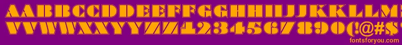 ABraggatitulgr Font – Orange Fonts on Purple Background