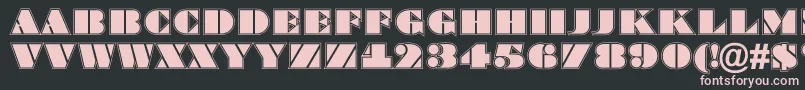 ABraggatitulgr Font – Pink Fonts on Black Background