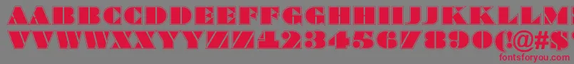 ABraggatitulgr Font – Red Fonts on Gray Background