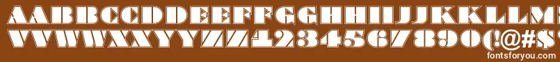 ABraggatitulgr Font – White Fonts on Brown Background