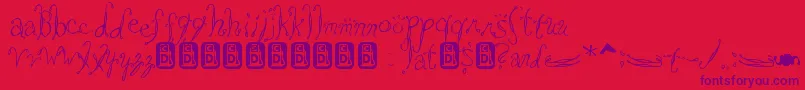 Saltwate Font – Purple Fonts on Red Background