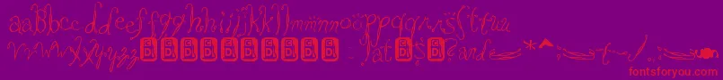 Saltwate Font – Red Fonts on Purple Background