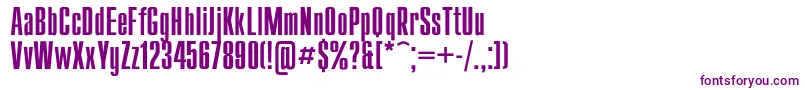 Compact-fontti – violetit fontit valkoisella taustalla
