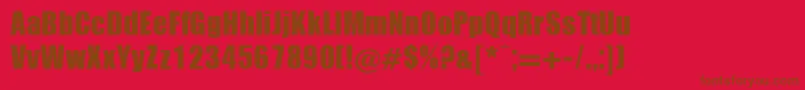 Ignatius Font – Brown Fonts on Red Background
