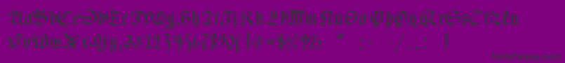 Necromancer Font – Black Fonts on Purple Background