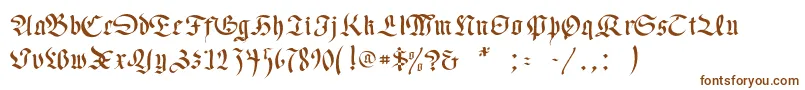 Necromancer Font – Brown Fonts on White Background