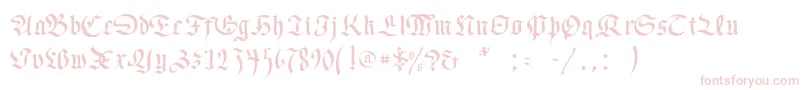 Necromancer Font – Pink Fonts on White Background