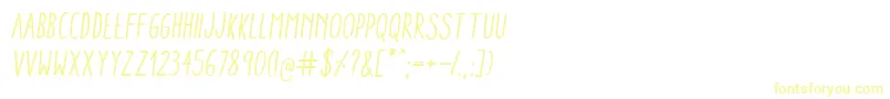 AracneCondensedRegularItalic Font – Yellow Fonts