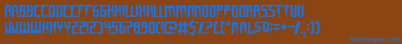 GnomeSplinters Font – Blue Fonts on Brown Background