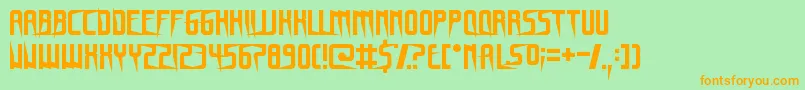 GnomeSplinters Font – Orange Fonts on Green Background