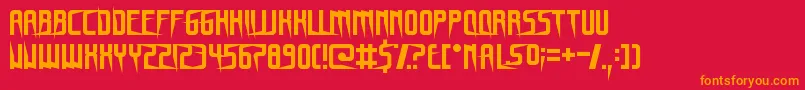 GnomeSplinters Font – Orange Fonts on Red Background