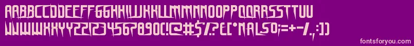 GnomeSplinters Font – Pink Fonts on Purple Background