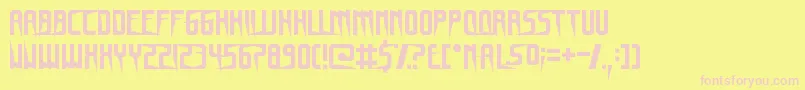 GnomeSplinters Font – Pink Fonts on Yellow Background