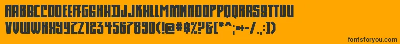 Komikahuna Font – Black Fonts on Orange Background