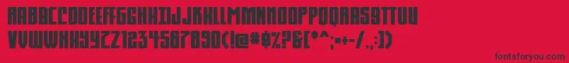 Komikahuna Font – Black Fonts on Red Background