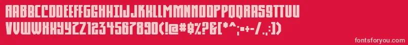 Komikahuna Font – Pink Fonts on Red Background