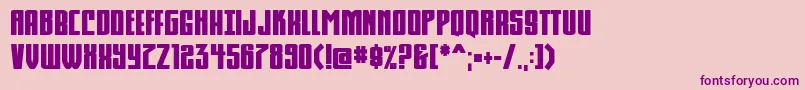 Komikahuna Font – Purple Fonts on Pink Background