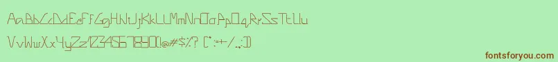 En savoir plus sur la police PinnacleRegular Police PinnacleRegular – polices brunes sur fond vert