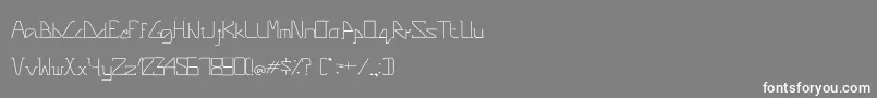 PinnacleRegular Font – White Fonts on Gray Background