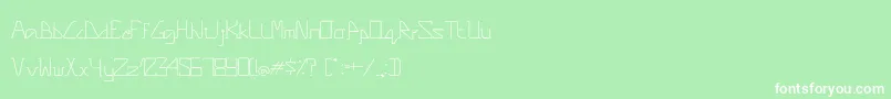 PinnacleRegular Font – White Fonts on Green Background