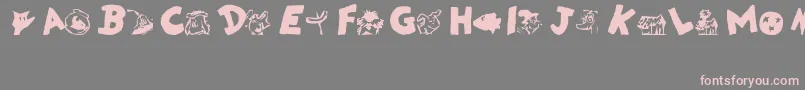 DrSeuss Font – Pink Fonts on Gray Background
