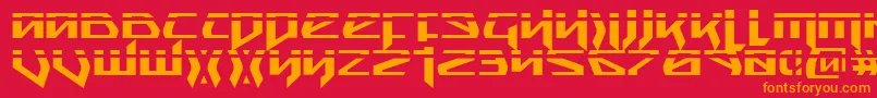 SnubfighterPhaser Font – Orange Fonts on Red Background