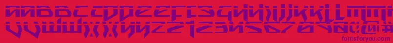 SnubfighterPhaser Font – Purple Fonts on Red Background