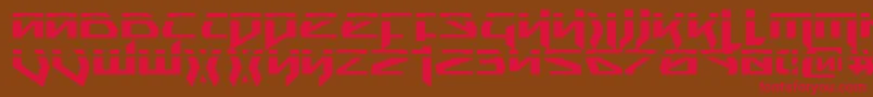 SnubfighterPhaser Font – Red Fonts on Brown Background