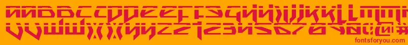 SnubfighterPhaser Font – Red Fonts on Orange Background