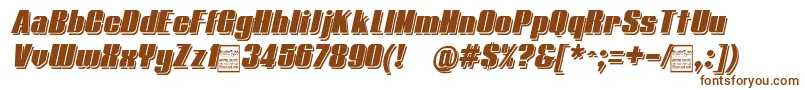 TypolineDemiShadowitalicDemo Font – Brown Fonts