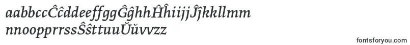 Fonte GretatextproItalic – fontes em esperanto