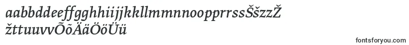 Czcionka GretatextproItalic – estońskie czcionki
