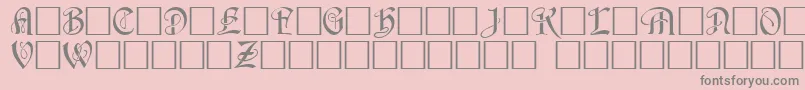 Шрифт HorstcapsCaps.001.001 – серые шрифты на розовом фоне