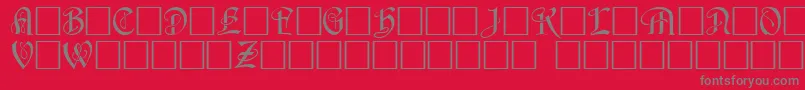 HorstcapsCaps.001.001-Schriftart – Graue Schriften auf rotem Hintergrund