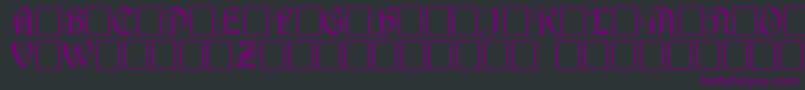Więcej informacji o czcionce HorstcapsCaps.001.001 Czcionka HorstcapsCaps.001.001 – fioletowe czcionki na czarnym tle