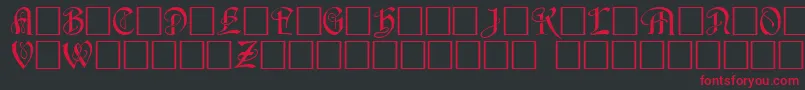 HorstcapsCaps.001.001 Font – Red Fonts on Black Background