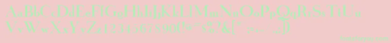 GrailnewRegular Font – Green Fonts on Pink Background