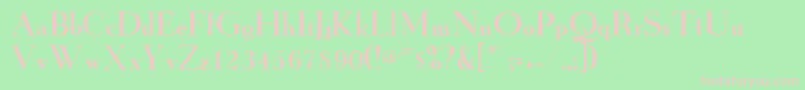 GrailnewRegular Font – Pink Fonts on Green Background