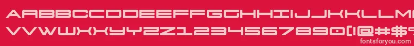 911porschav3bold Font – Pink Fonts on Red Background
