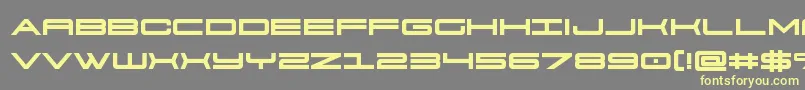 911porschav3bold Font – Yellow Fonts on Gray Background