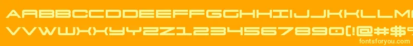 911porschav3bold Font – Yellow Fonts on Orange Background