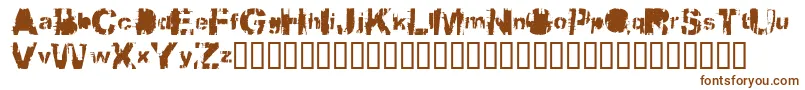 Шрифт Bbqcowmo – коричневые шрифты