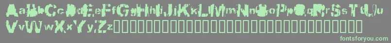 Шрифт Bbqcowmo – зелёные шрифты на сером фоне