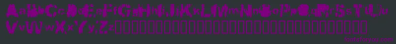 Bbqcowmo Font – Purple Fonts on Black Background