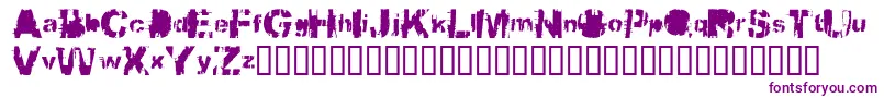 Шрифт Bbqcowmo – фиолетовые шрифты