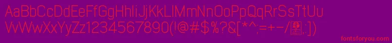 EarlyTimesLightDemo Font – Red Fonts on Purple Background