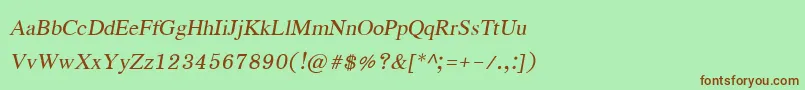 Шрифт EucrosiaupcРљСѓСЂСЃРёРІ – коричневые шрифты на зелёном фоне