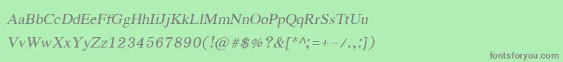 EucrosiaupcРљСѓСЂСЃРёРІ Font – Gray Fonts on Green Background